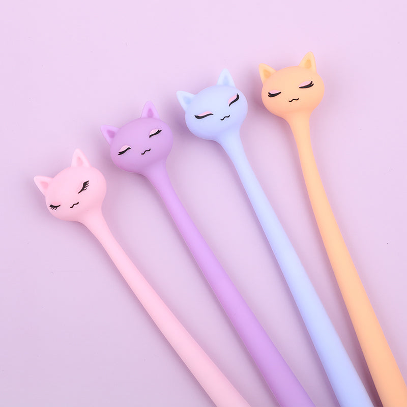 22712 Pastel Cats Wiggle Gel Pen-48
