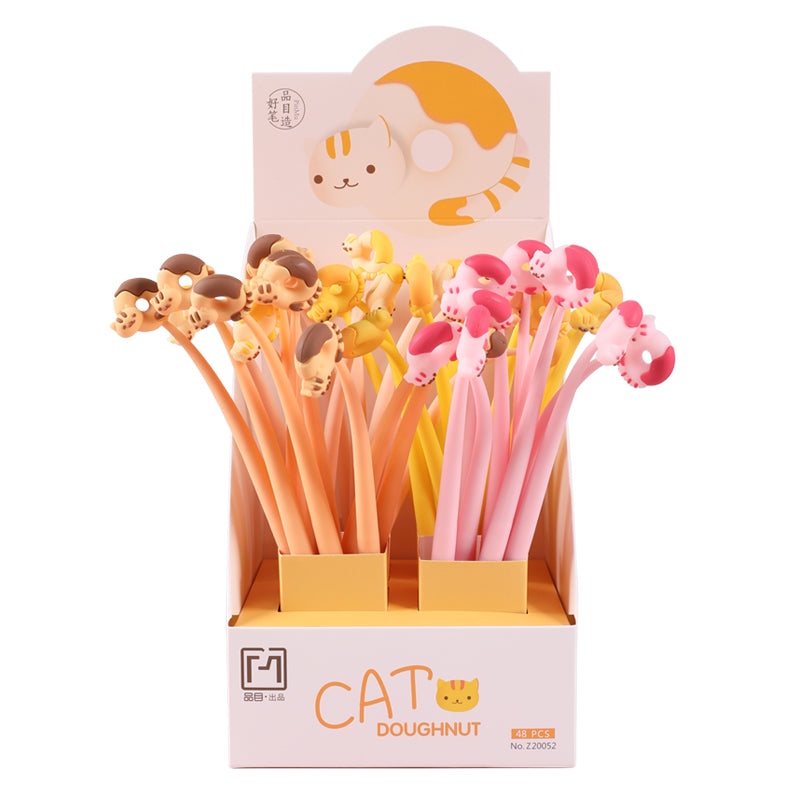 22713 Cat Donuts Wiggle Gel Pen-48