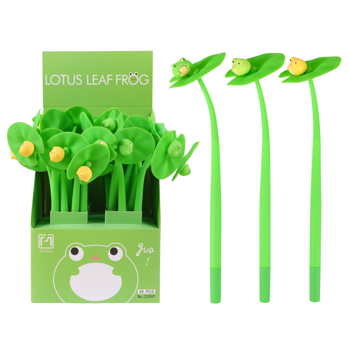 22714 Frog Lily Wiggle Pad Gel Pen-48