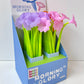 22715 Morning Glory Flower Wiggle Pad Gel Pen-48