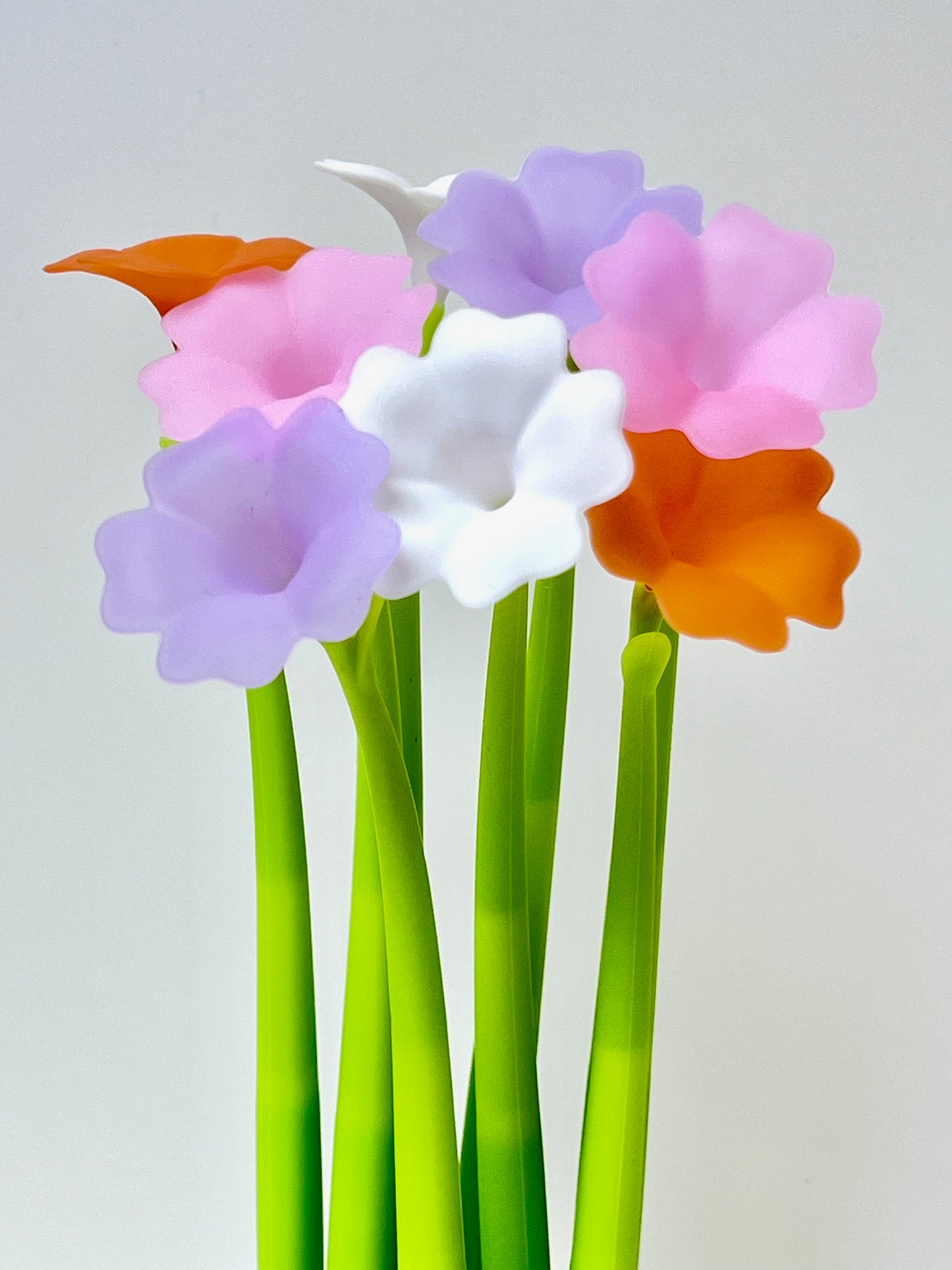 22715 Morning Glory Flower Wiggle Pad Gel Pen-48