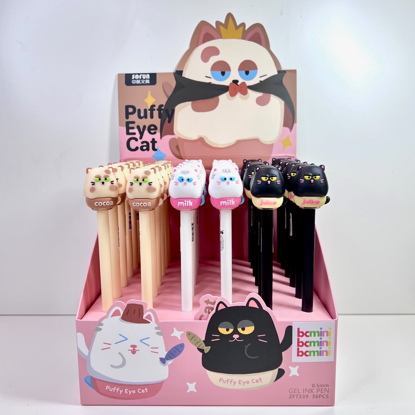 22718 Puffy Eye Cat Gel Pen-36