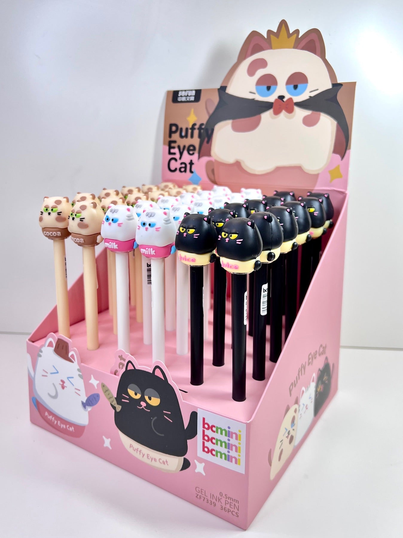 22718 Puffy Eye Cat Gel Pen-36