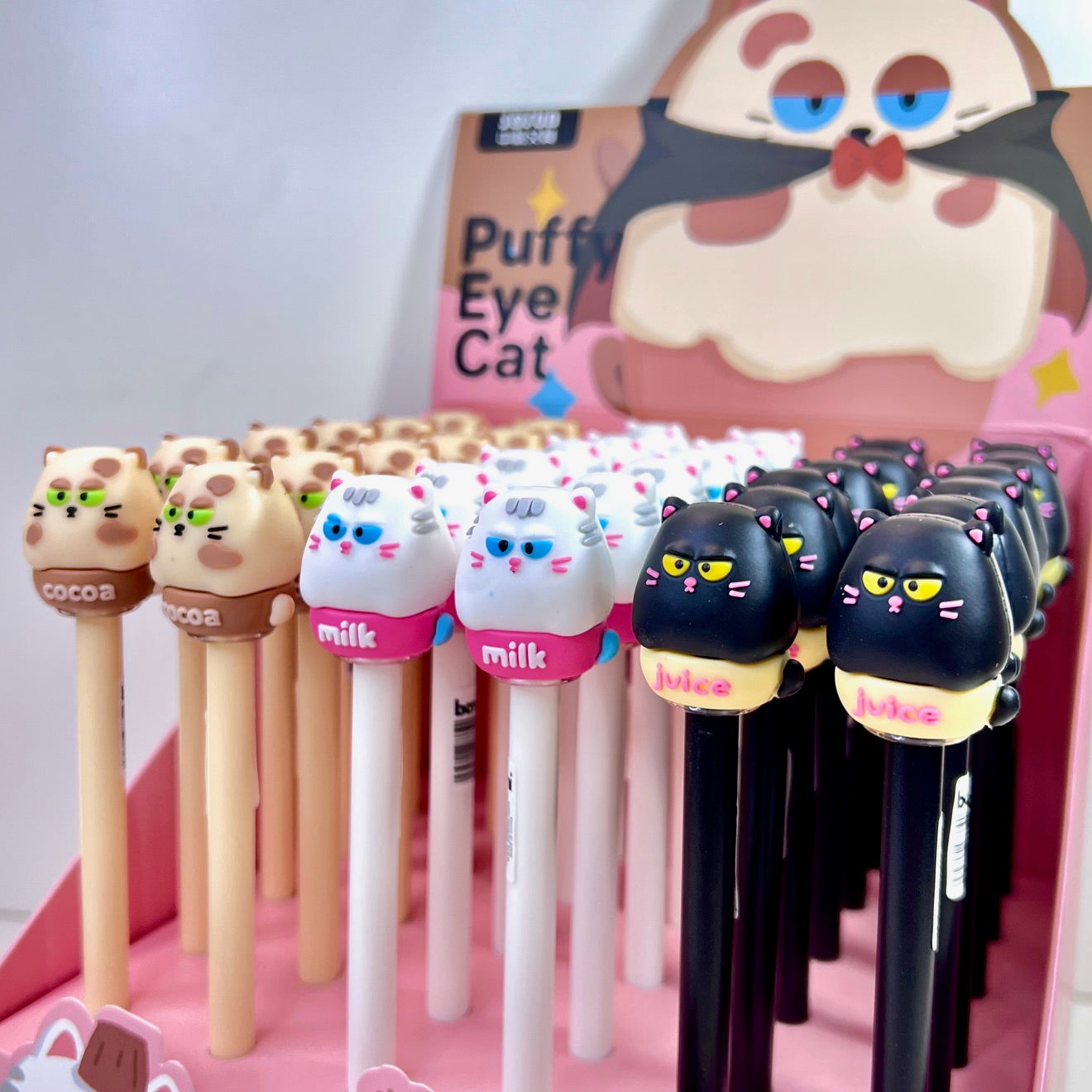 22718 Puffy Eye Cat Gel Pen-36