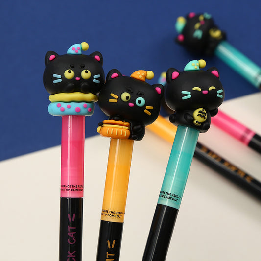 22719 Black Cat Gel Pen-36