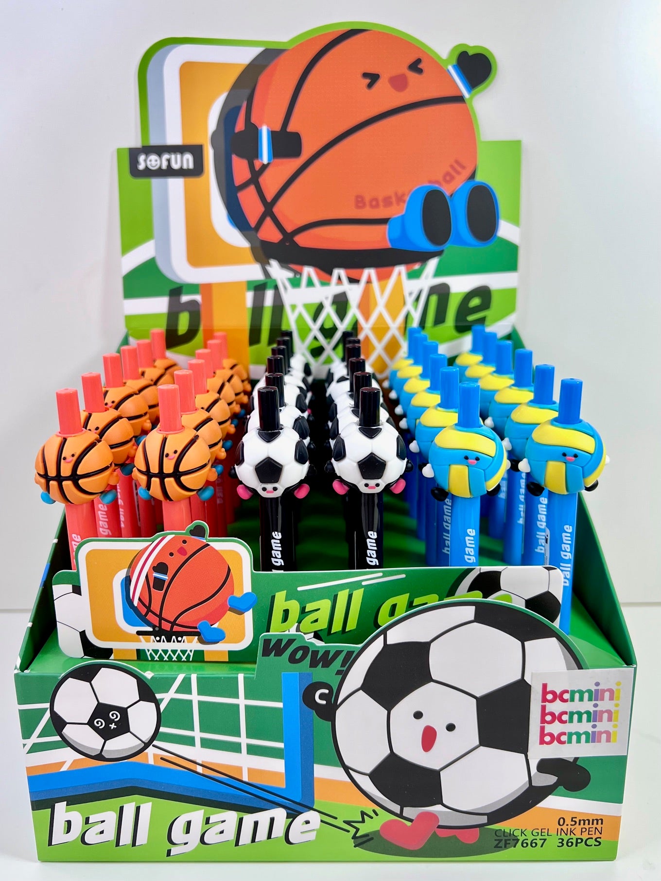 22721 Sports Ball Game Retractable Gel Pen-36