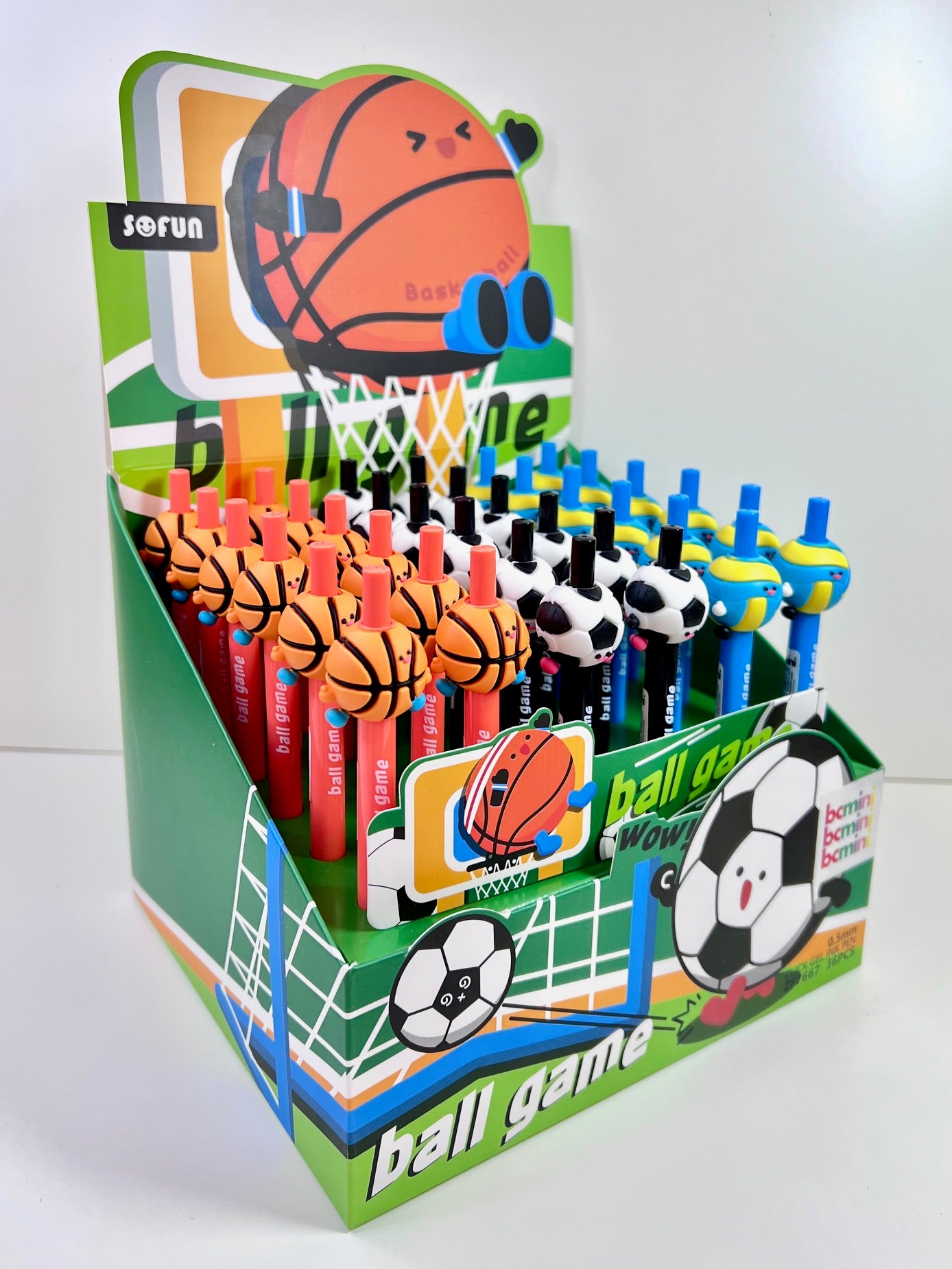 22721 Sports Ball Game Retractable Gel Pen-36