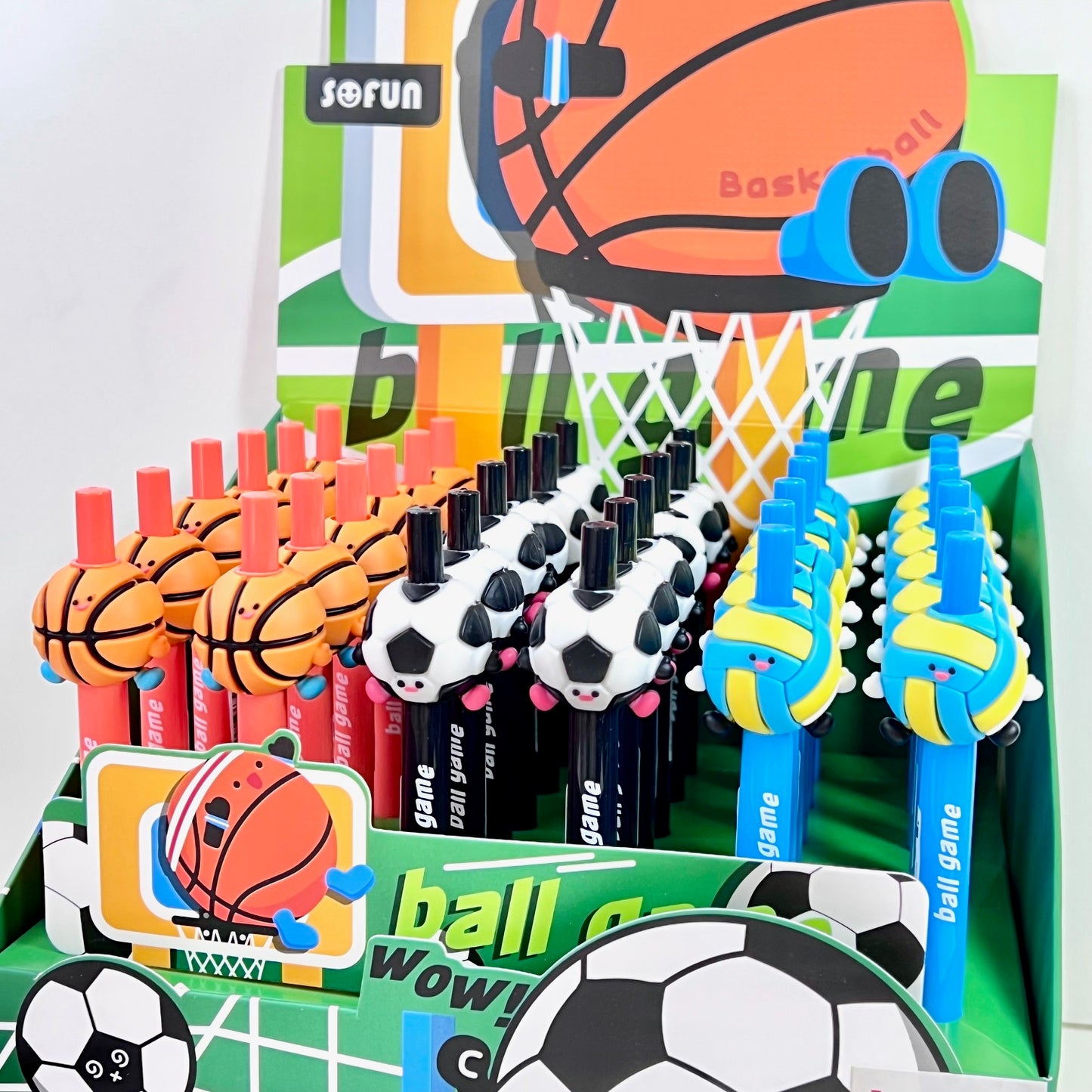 22721 Sports Ball Game Retractable Gel Pen-36