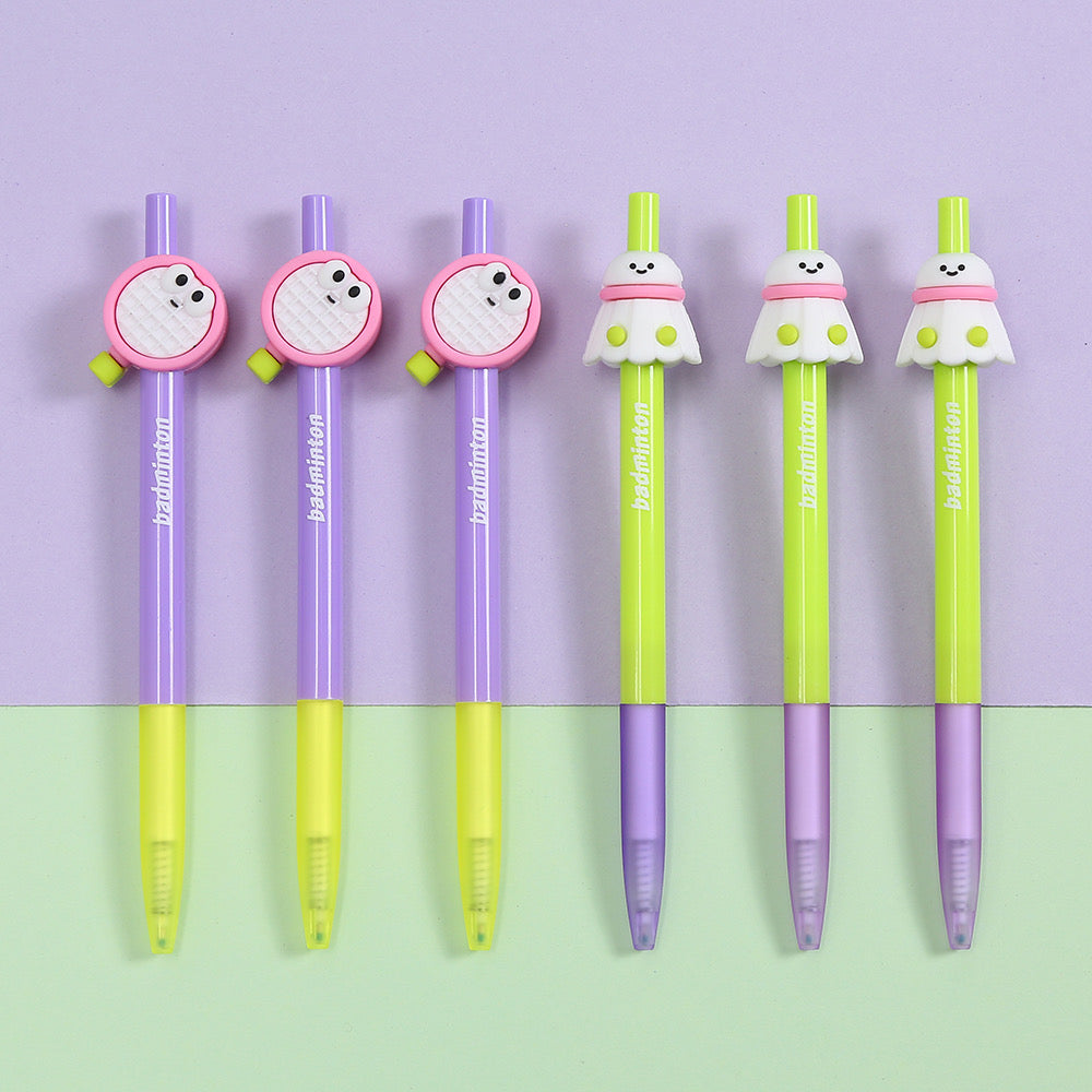 22723 Badminton Retractable Gel Pen-36