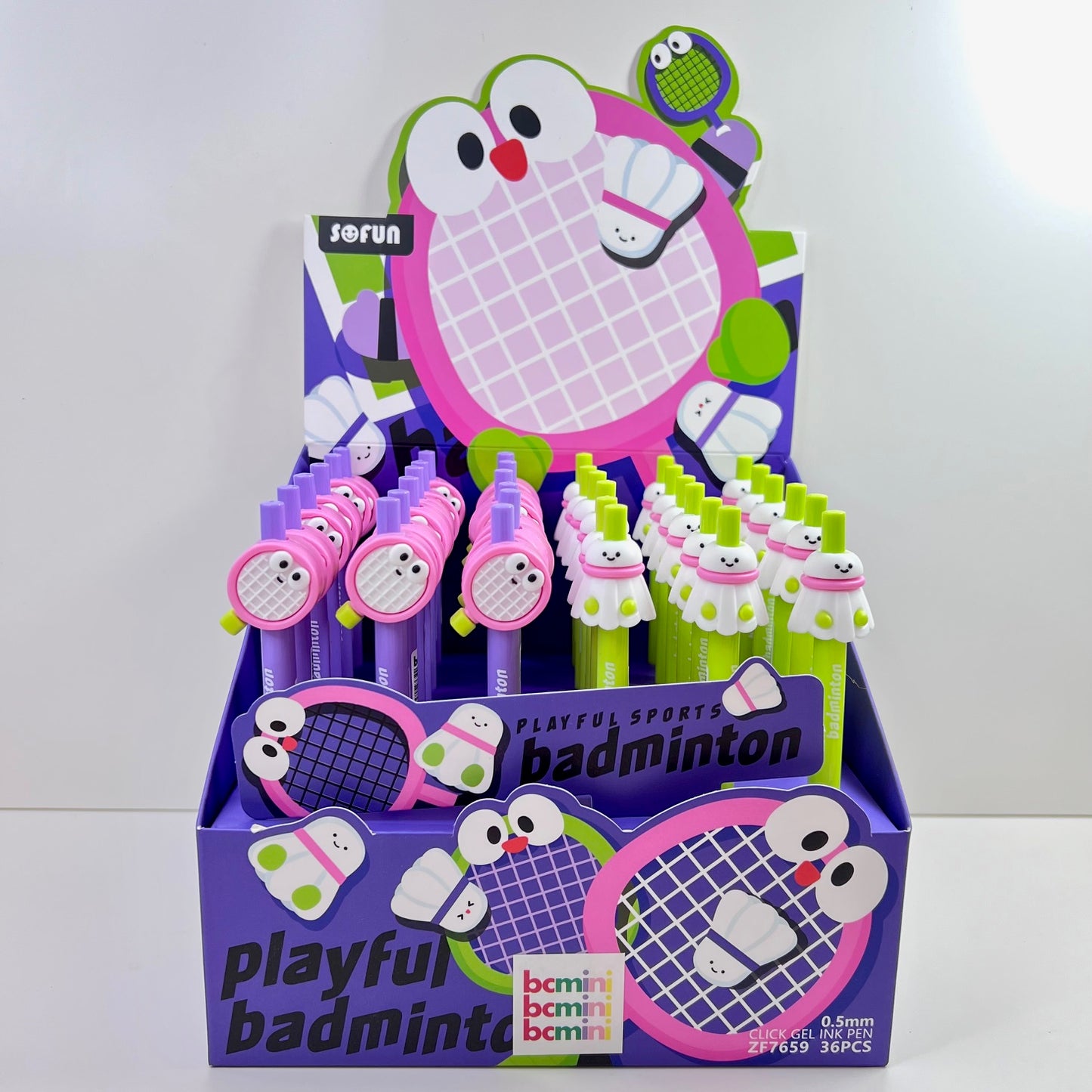 22723 Badminton Retractable Gel Pen-36