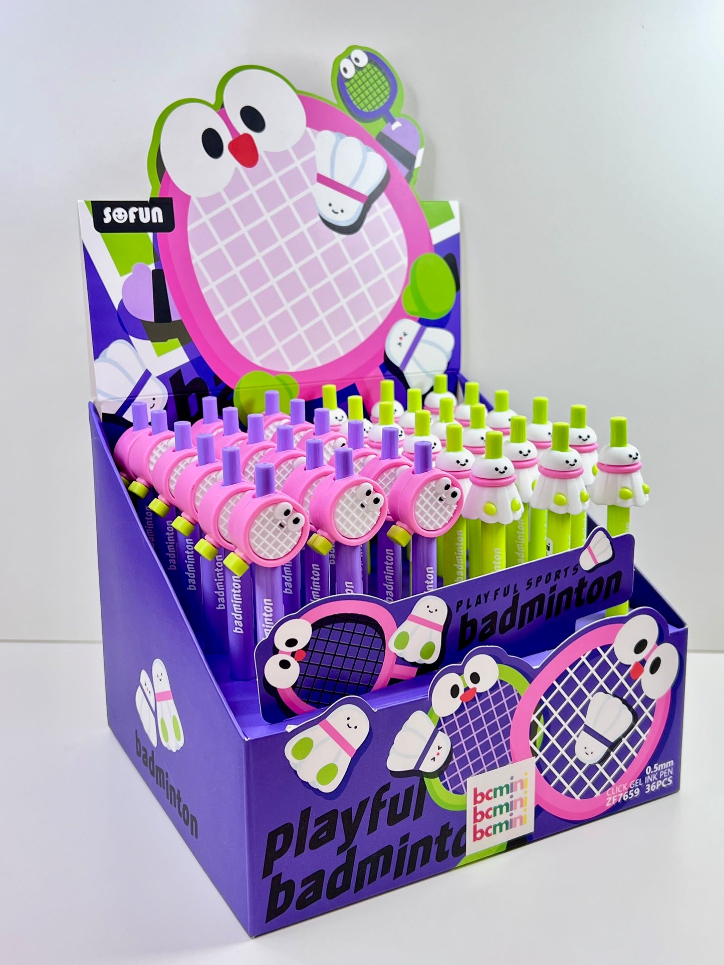 22723 Badminton Retractable Gel Pen-36