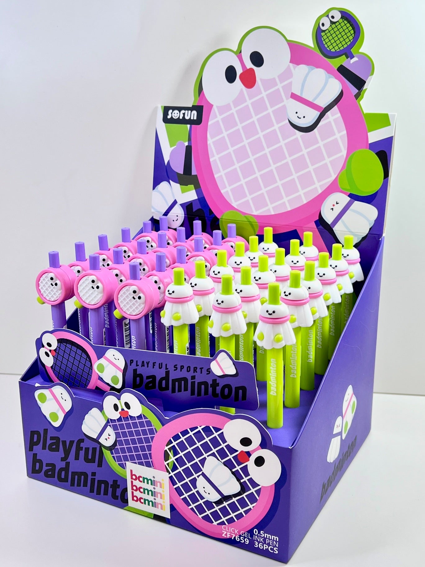 22723 Badminton Retractable Gel Pen-36