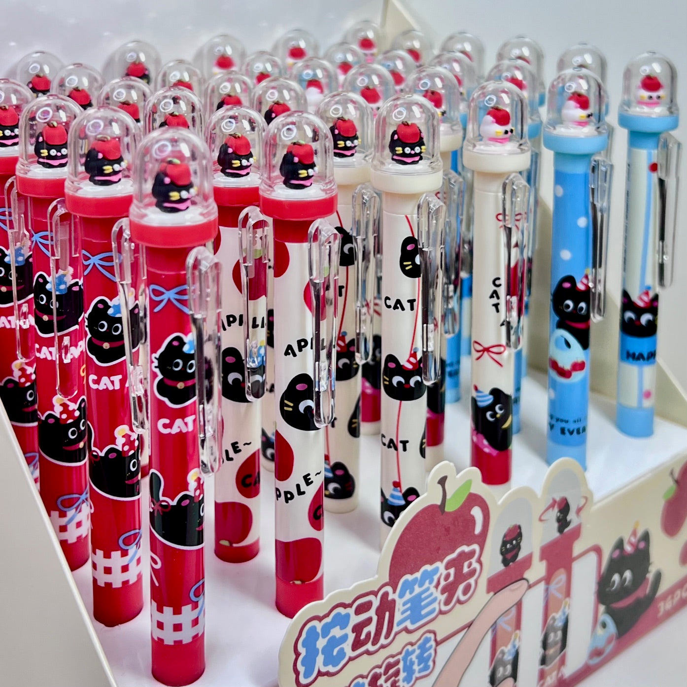 22725 Apple Cat Retractable Gel Pen-36