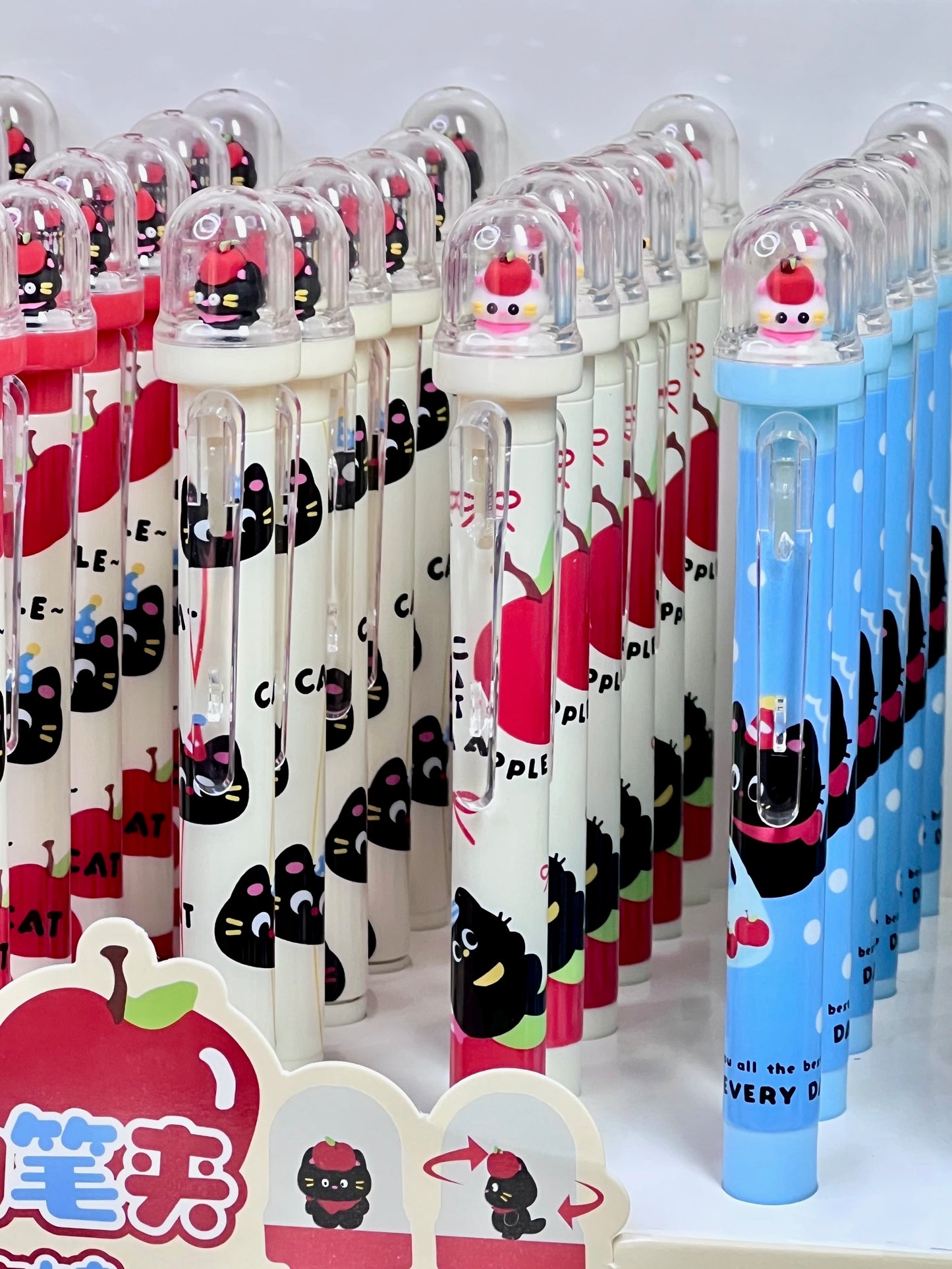 22725 Apple Cat Retractable Gel Pen-36