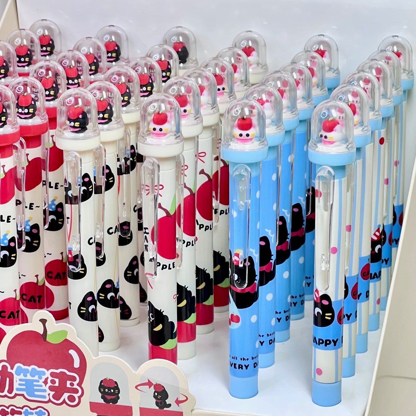 22725 Apple Cat Retractable Gel Pen-36