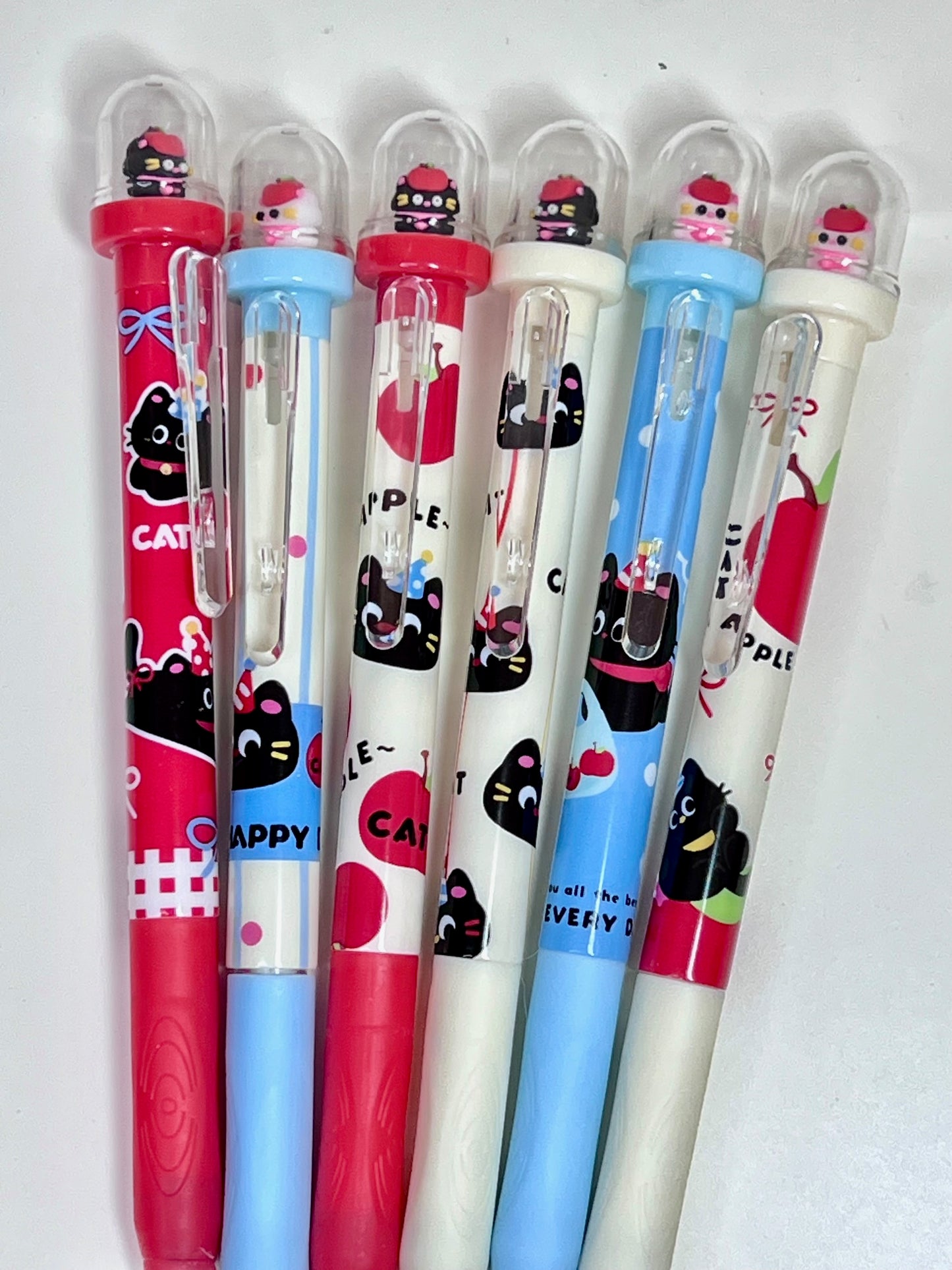22725 Apple Cat Retractable Gel Pen-36