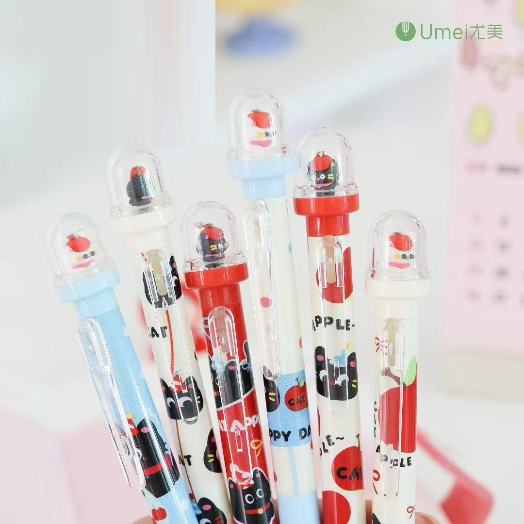 22725 Apple Cat Retractable Gel Pen-36