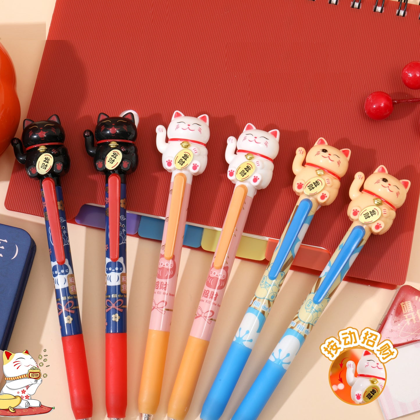 22726 Maneki Cat Gel Pen-24