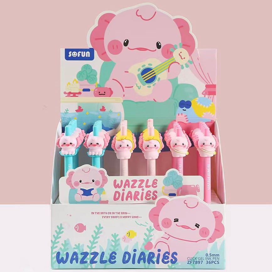 22731 Axolotl Retractable Gel Pen-36