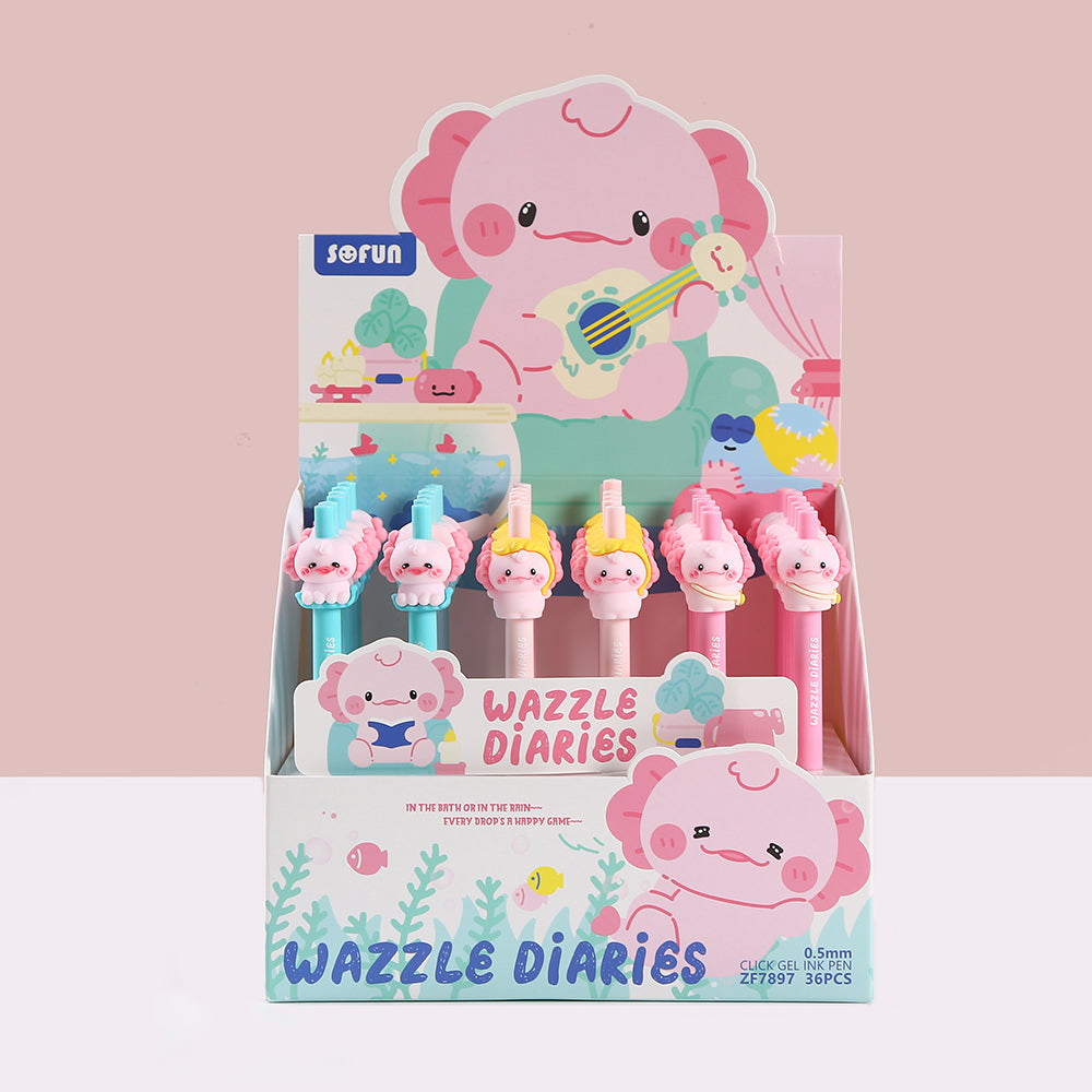 22731 Axolotl Retractable Gel Pen-36