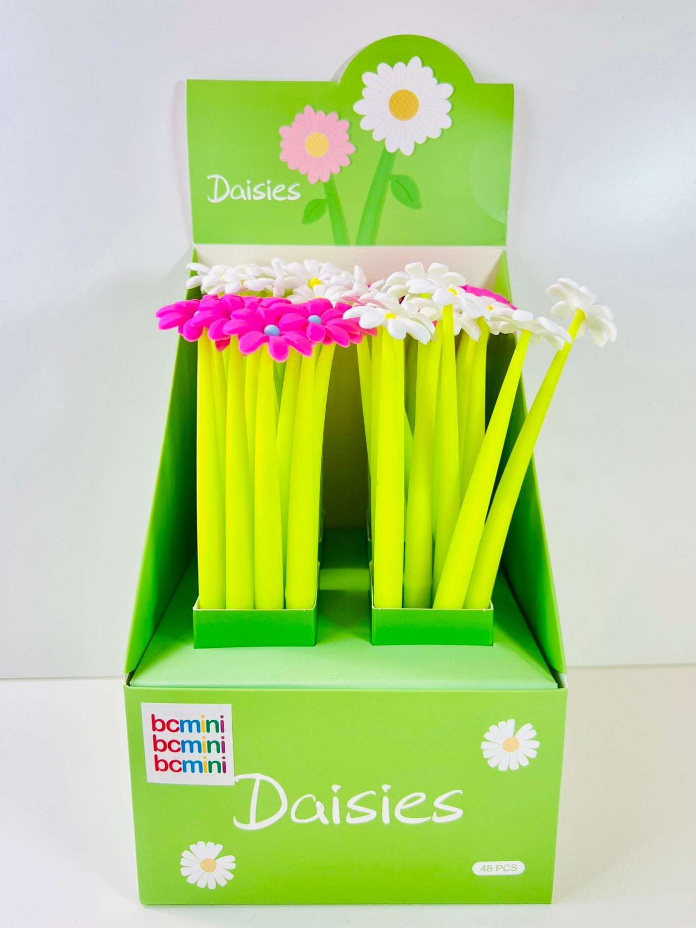 22732 Pink and White Daisy Gel Pen-48