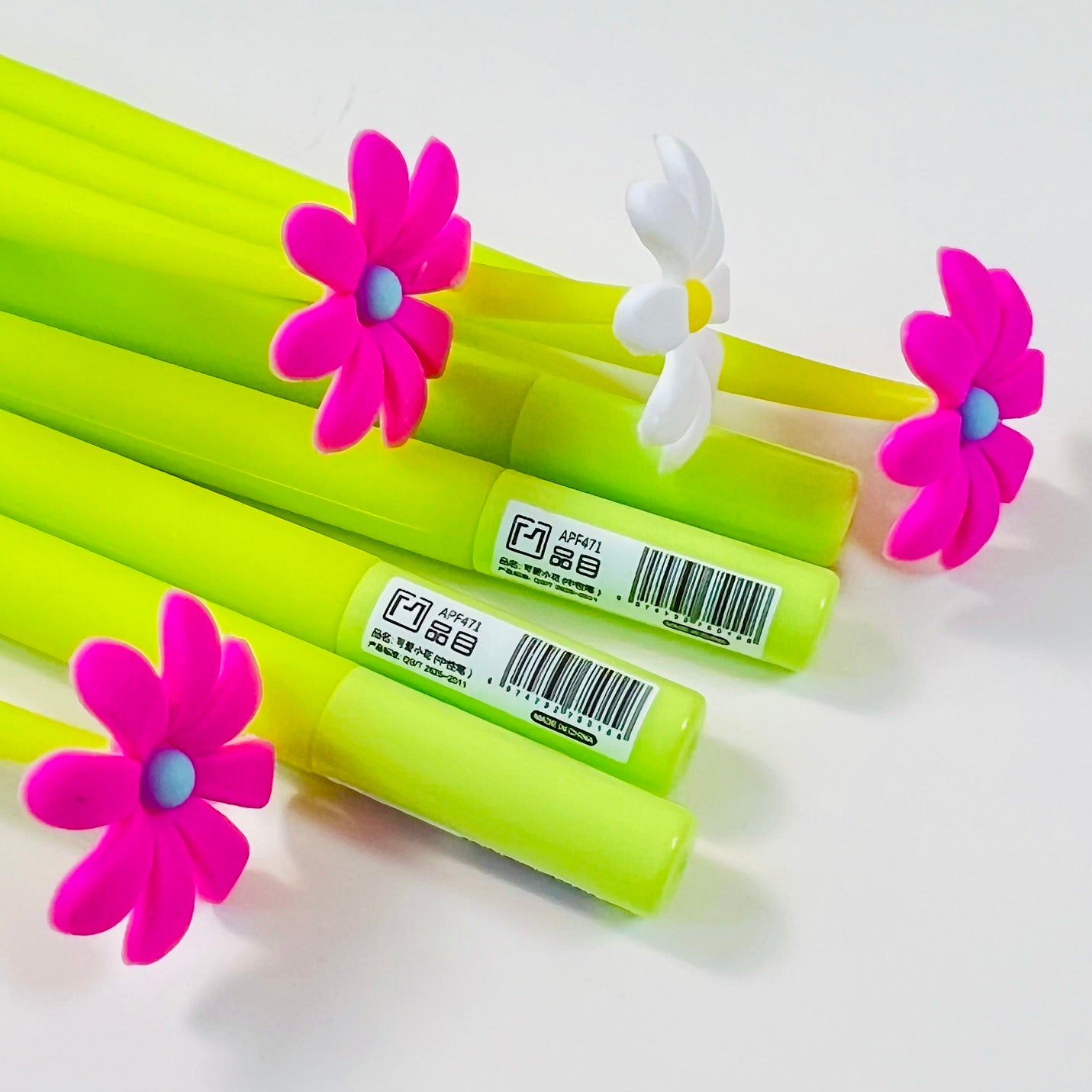 22732 Pink and White Daisy Gel Pen-48