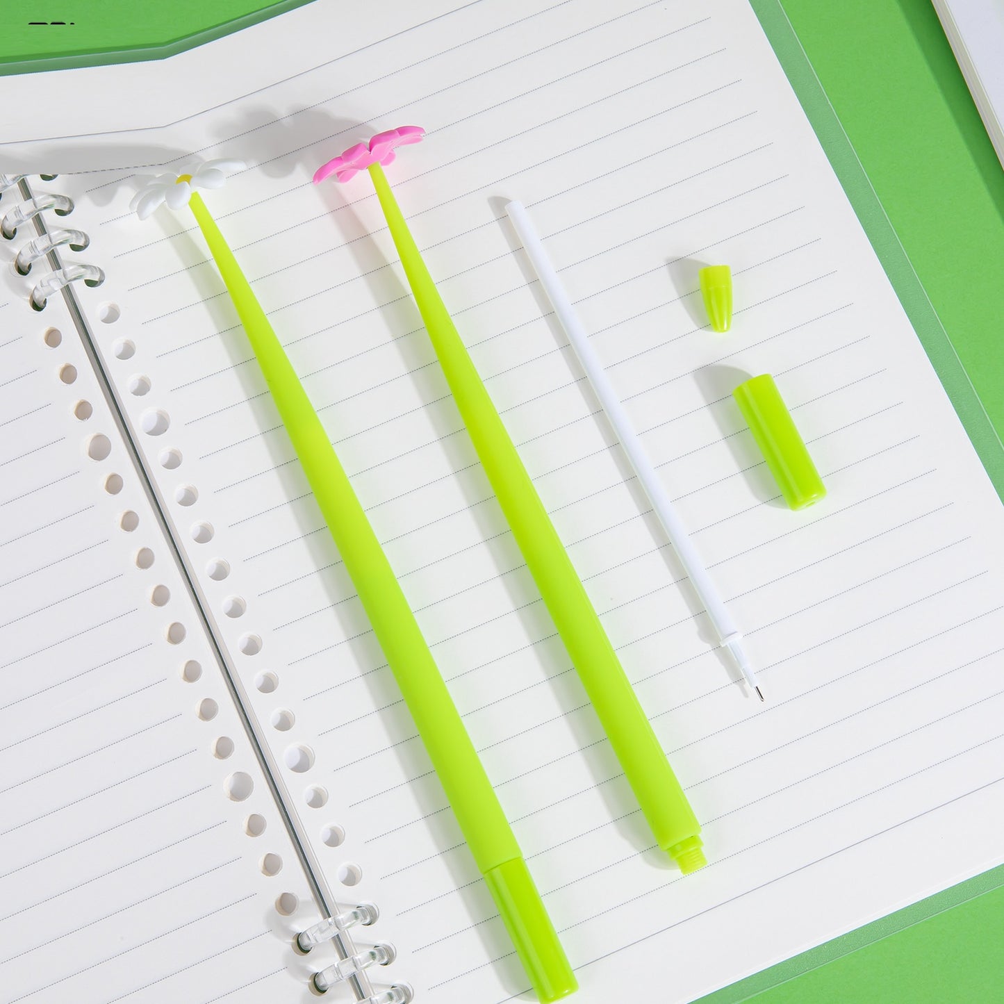 22732 Pink and White Daisy Gel Pen-48