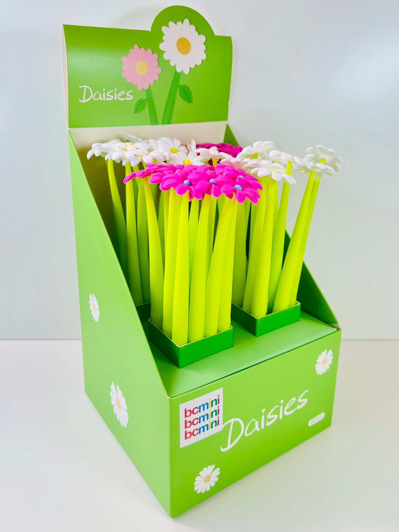 22732 Pink and White Daisy Gel Pen-48