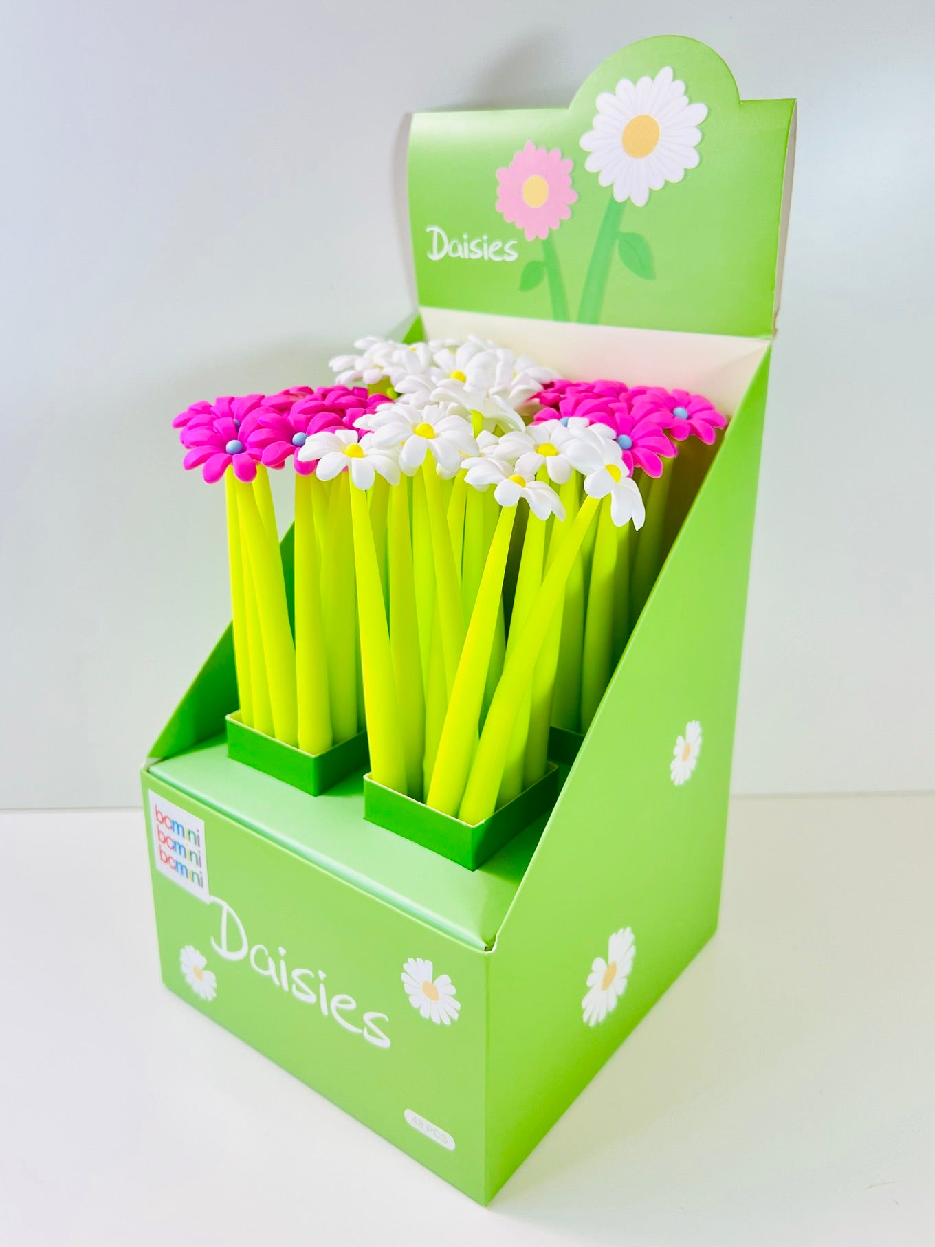22732 Pink and White Daisy Gel Pen-48