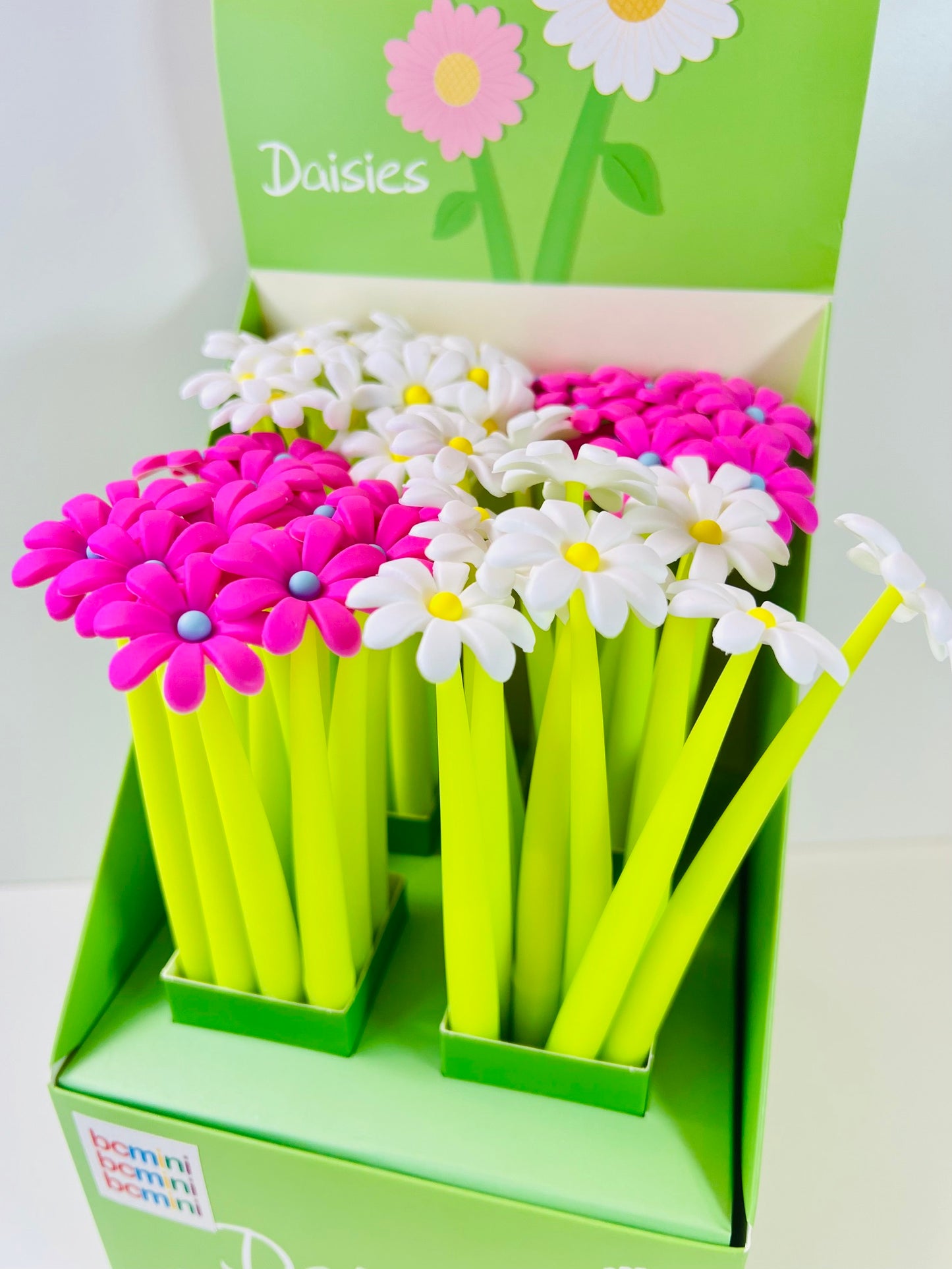 22732 Pink and White Daisy Gel Pen-48