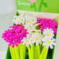 22732 Pink and White Daisy Gel Pen-48