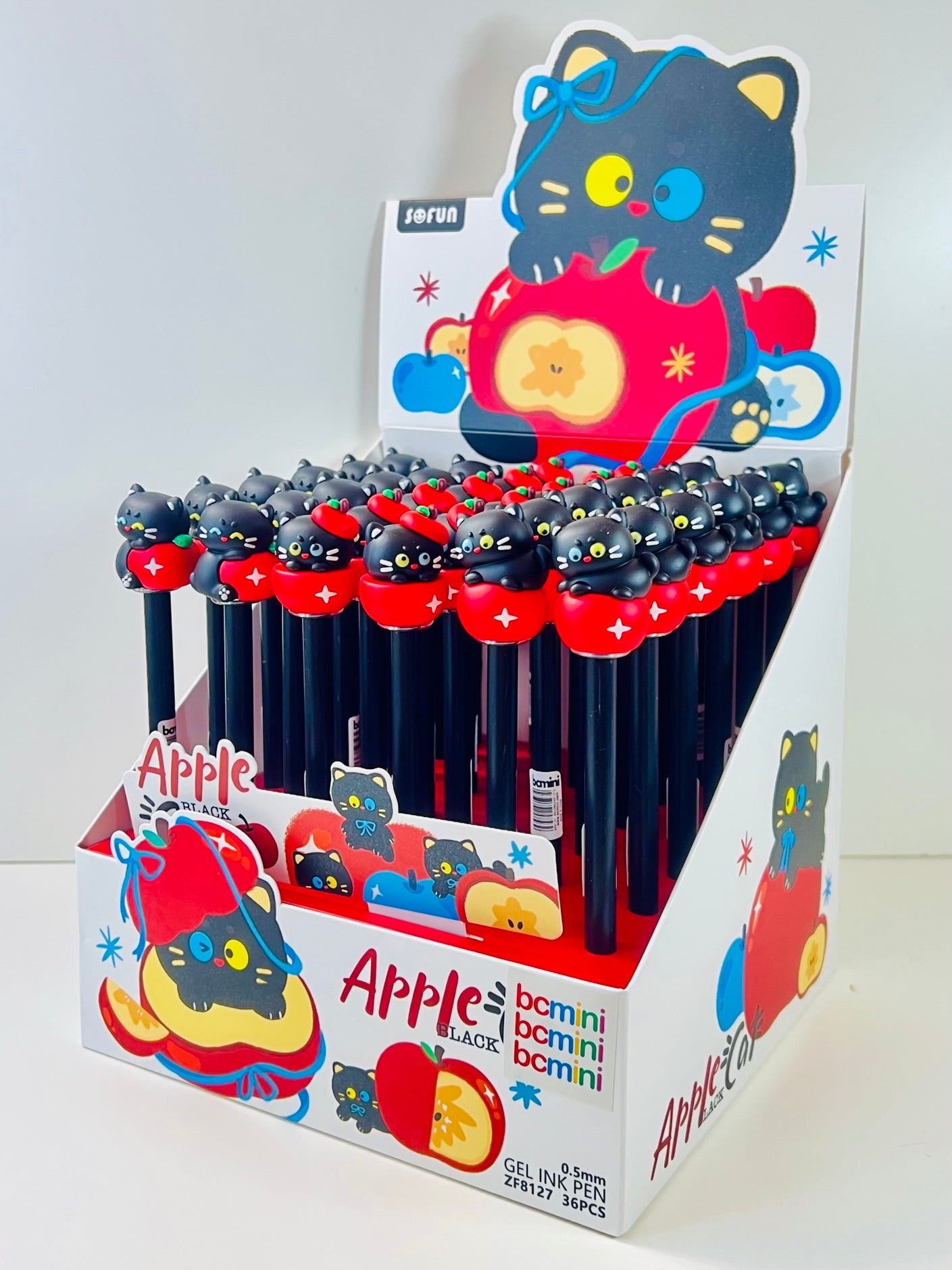 22733 Apple Cat Gel Pen-48