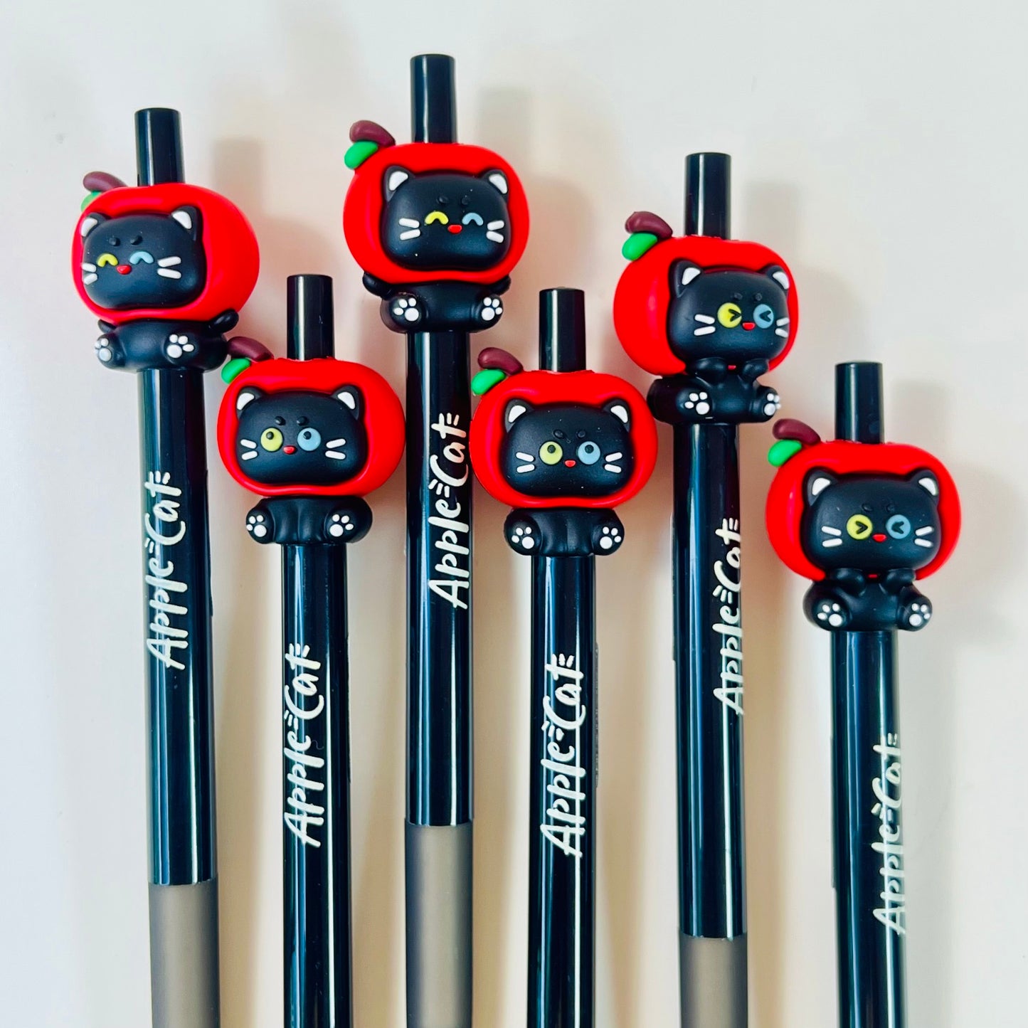 22734 Apple Cat Retractable Gel Pen-48