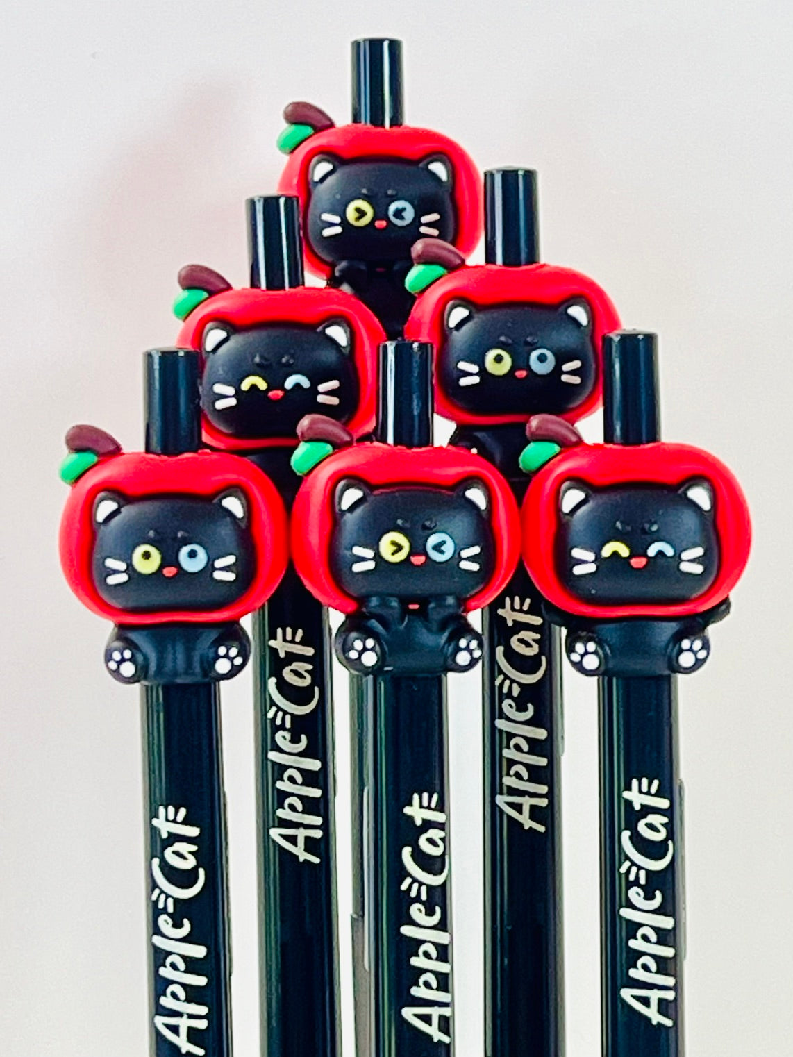 22734 Apple Cat Retractable Gel Pen-48