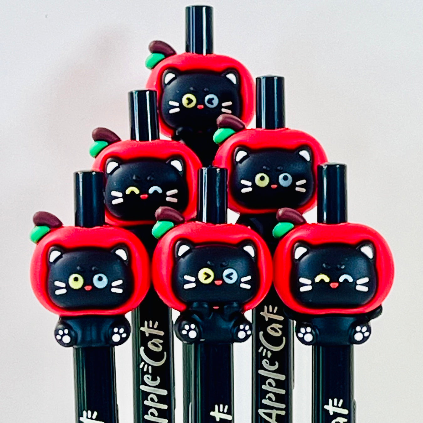 22734 Apple Cat Retractable Gel Pen-48
