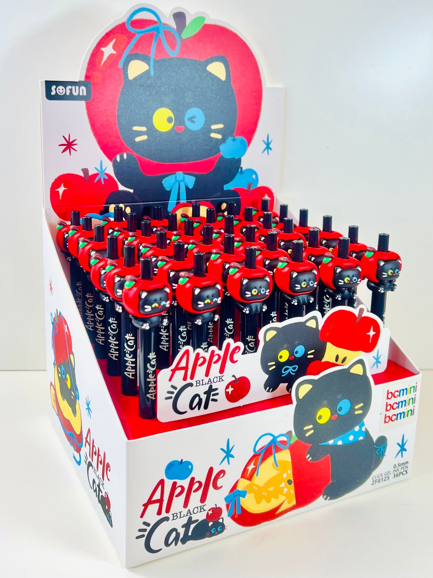 22734 Apple Cat Retractable Gel Pen-48