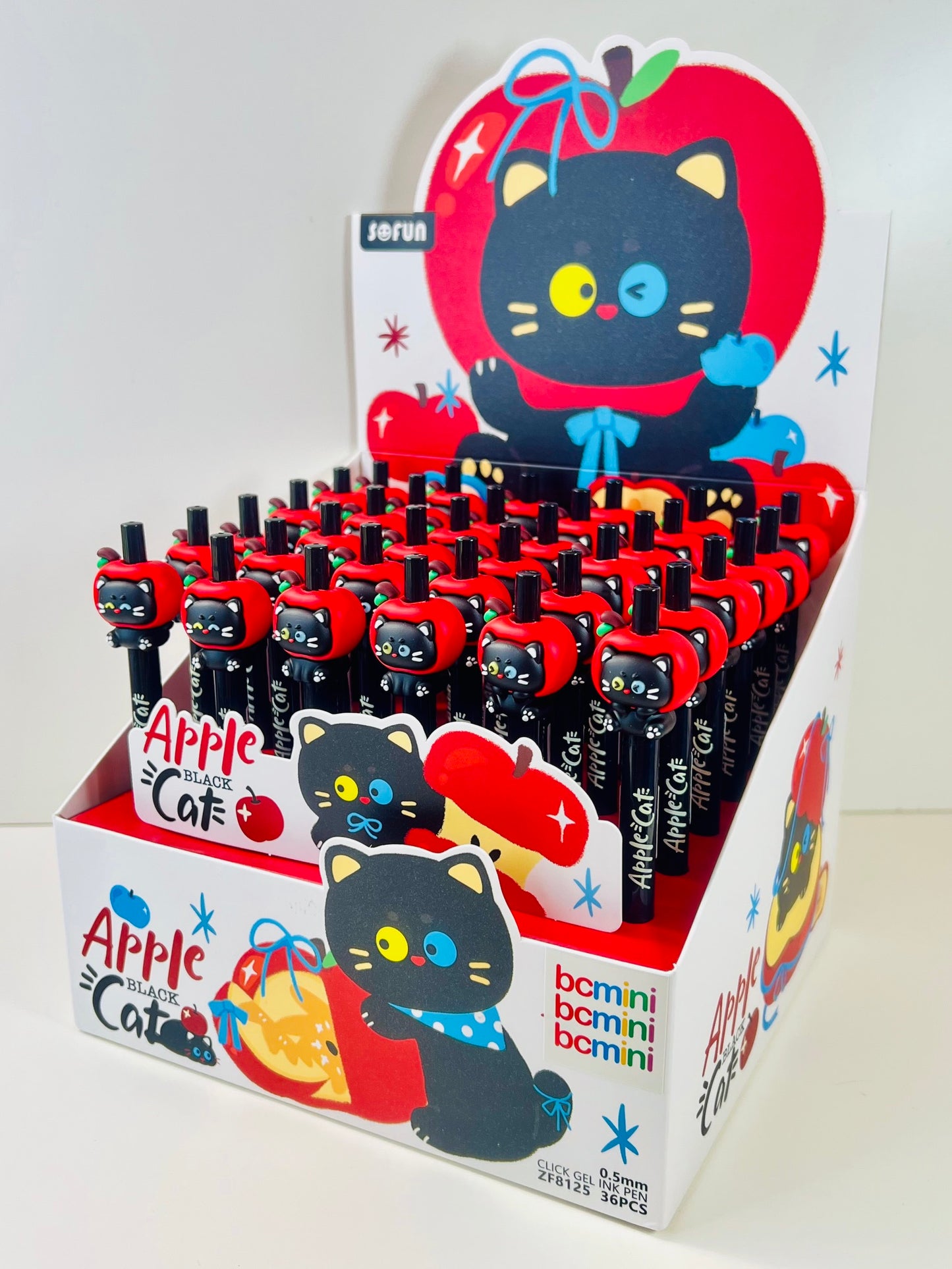 22734 Apple Cat Retractable Gel Pen-48