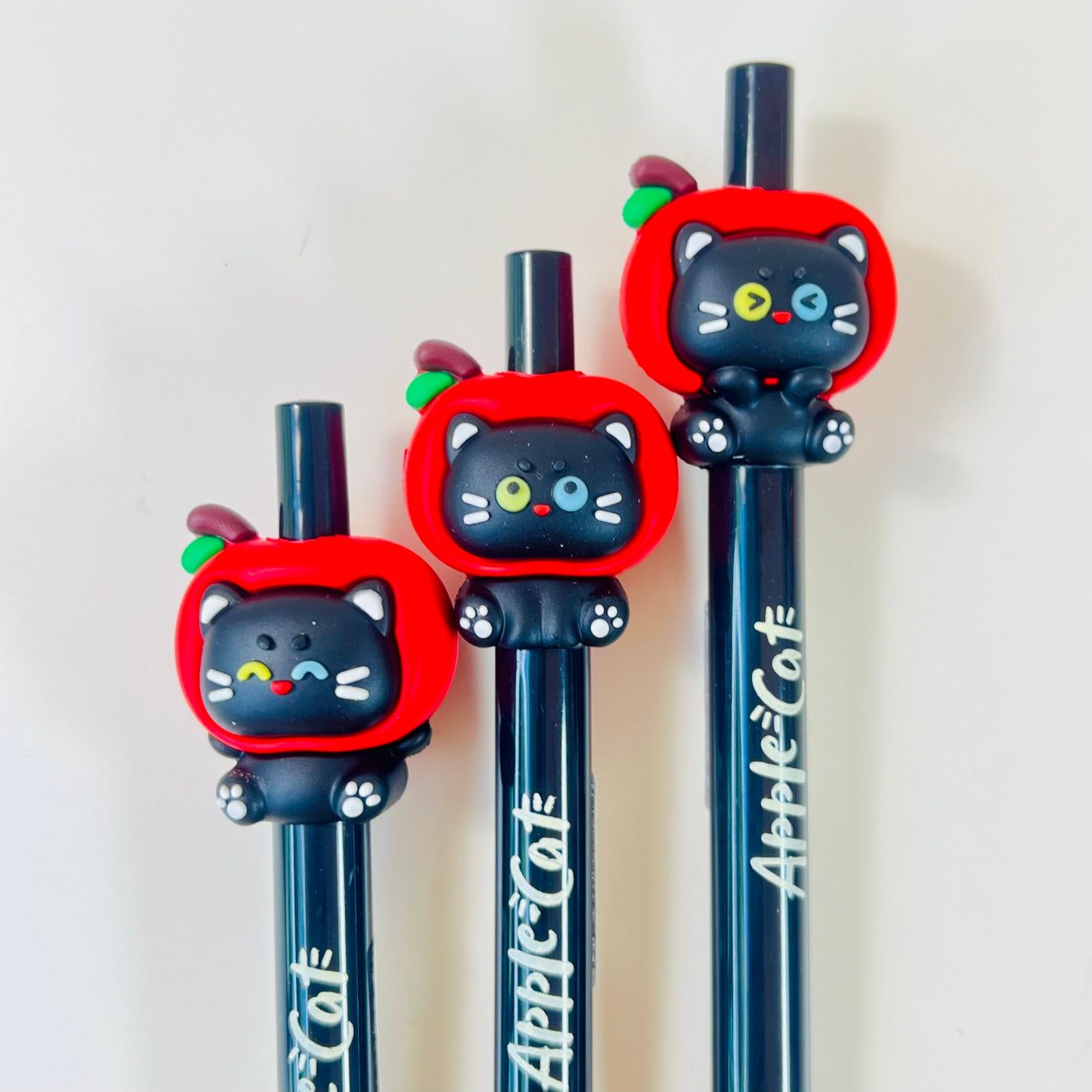22734 Apple Cat Retractable Gel Pen-48