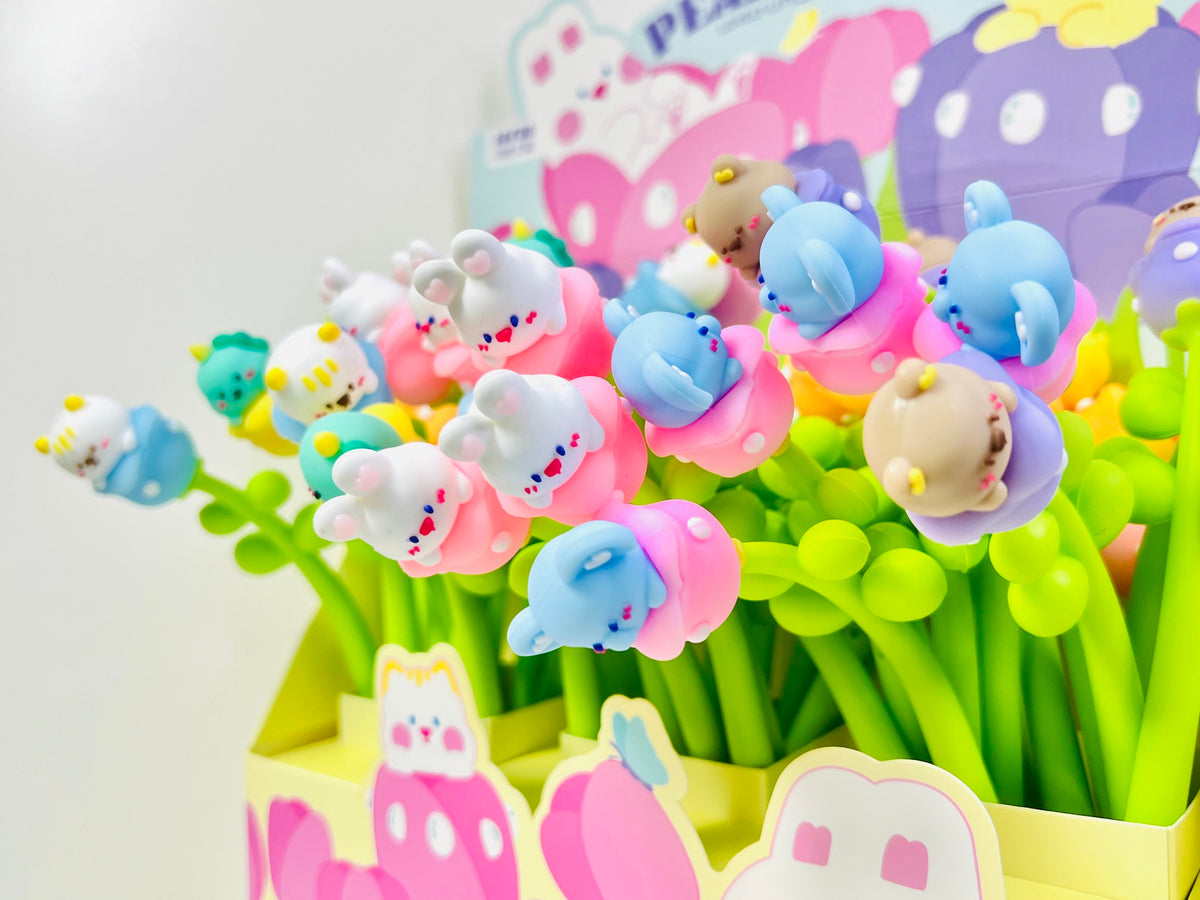22736 Pearl Tulip Flower Gel Pen-48