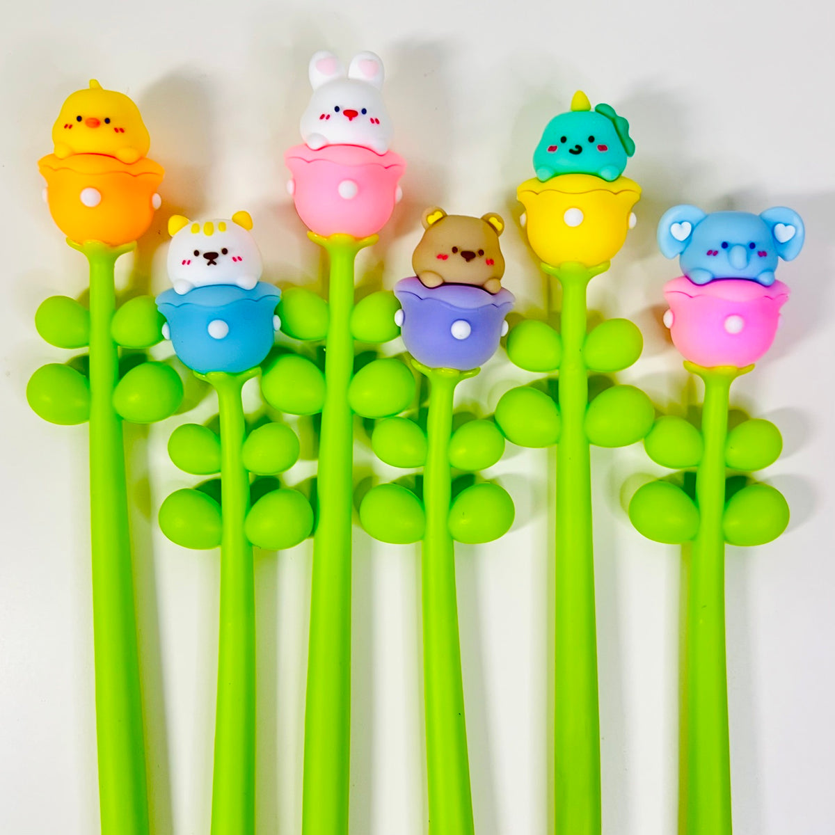22736 Pearl Tulip Flower Gel Pen-48