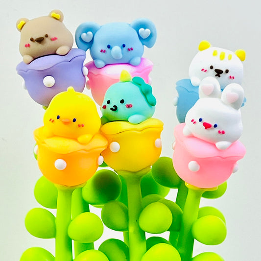 22736 Pearl Tulip Flower Gel Pen-48