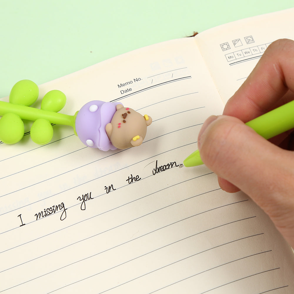 22736 Pearl Tulip Flower Gel Pen-48