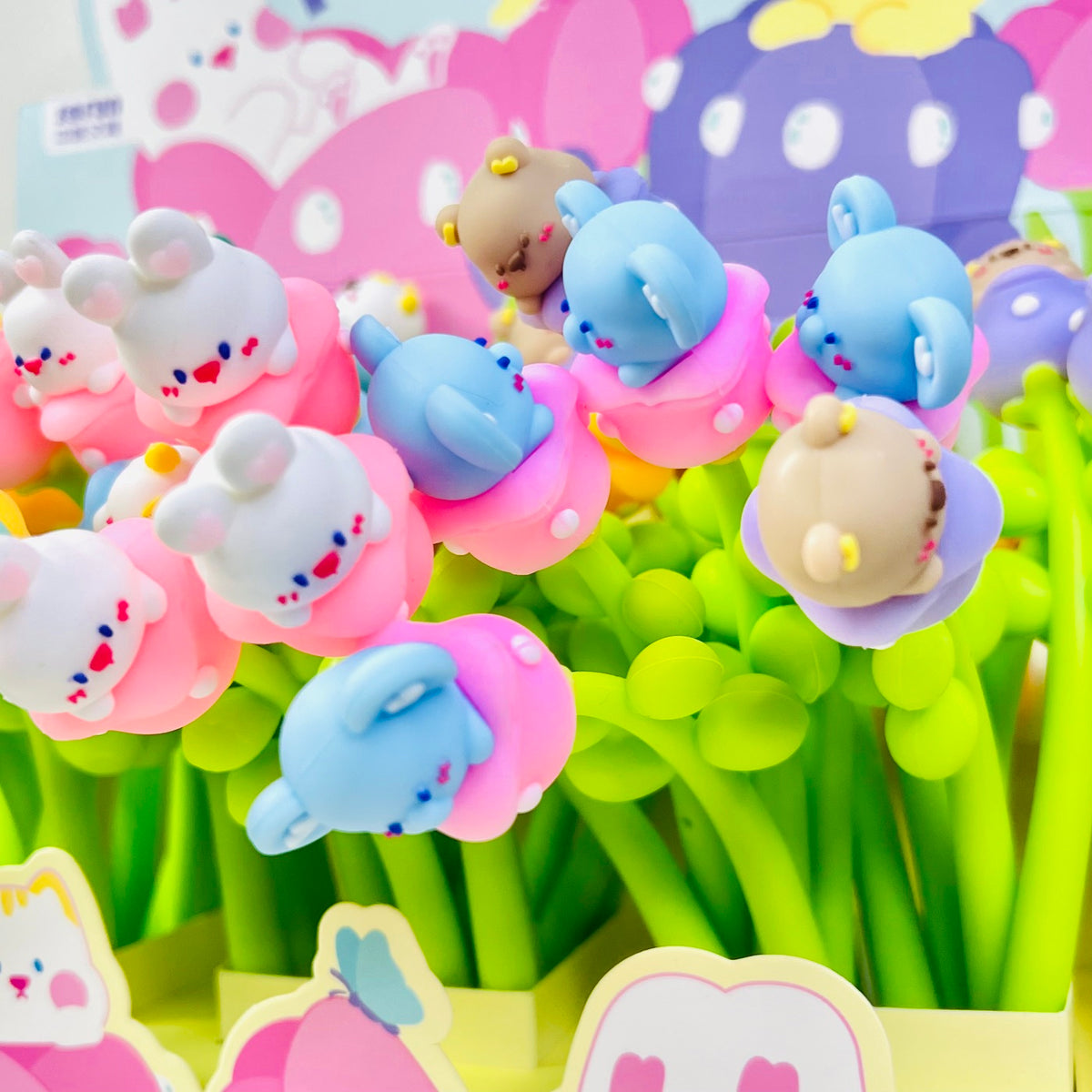 22736 Pearl Tulip Flower Gel Pen-48