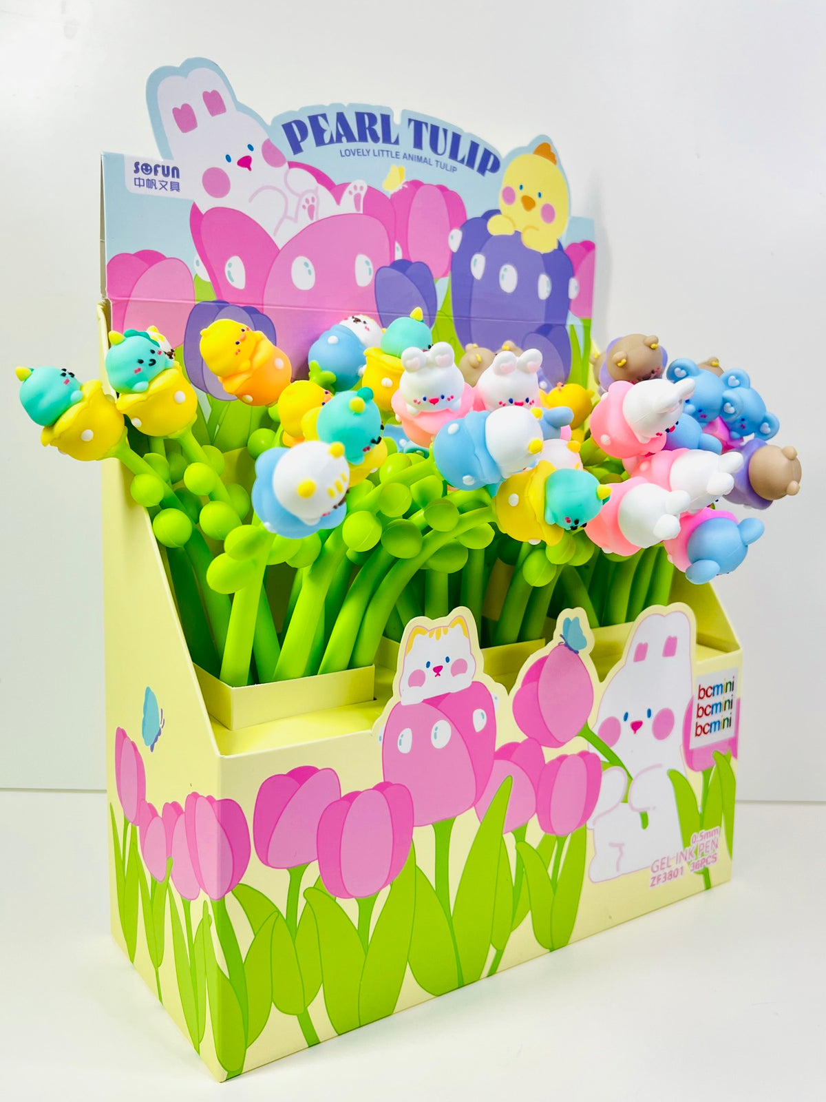 22736 Pearl Tulip Flower Gel Pen-48