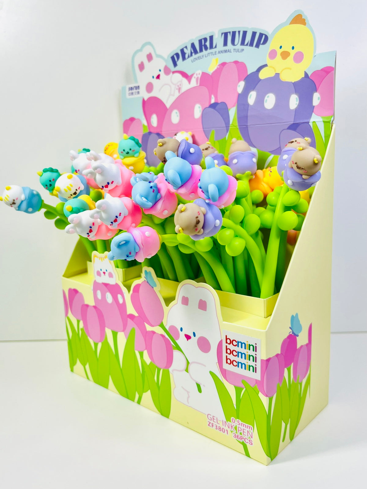 22736 Pearl Tulip Flower Gel Pen-48