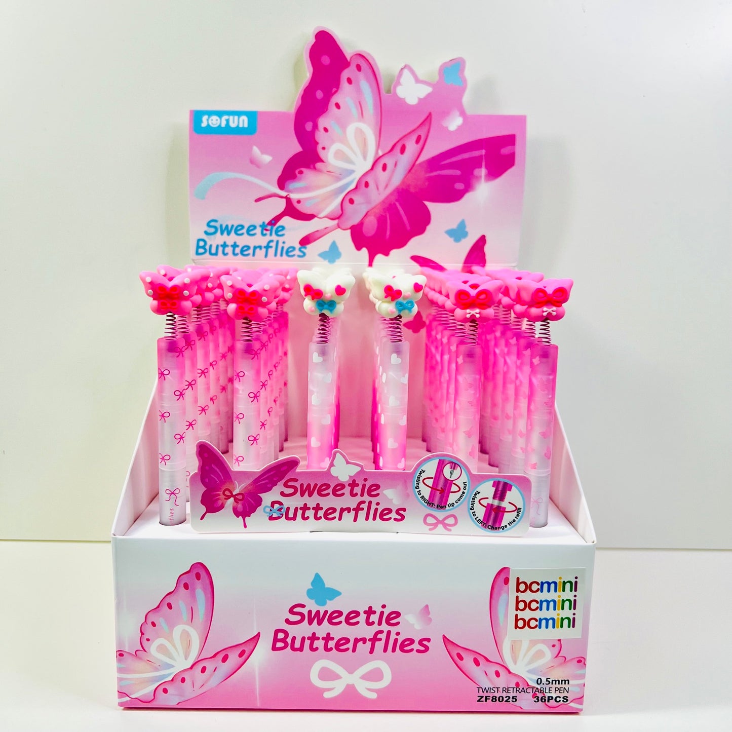 22737 Butterfly Retractable Gel Pen-48