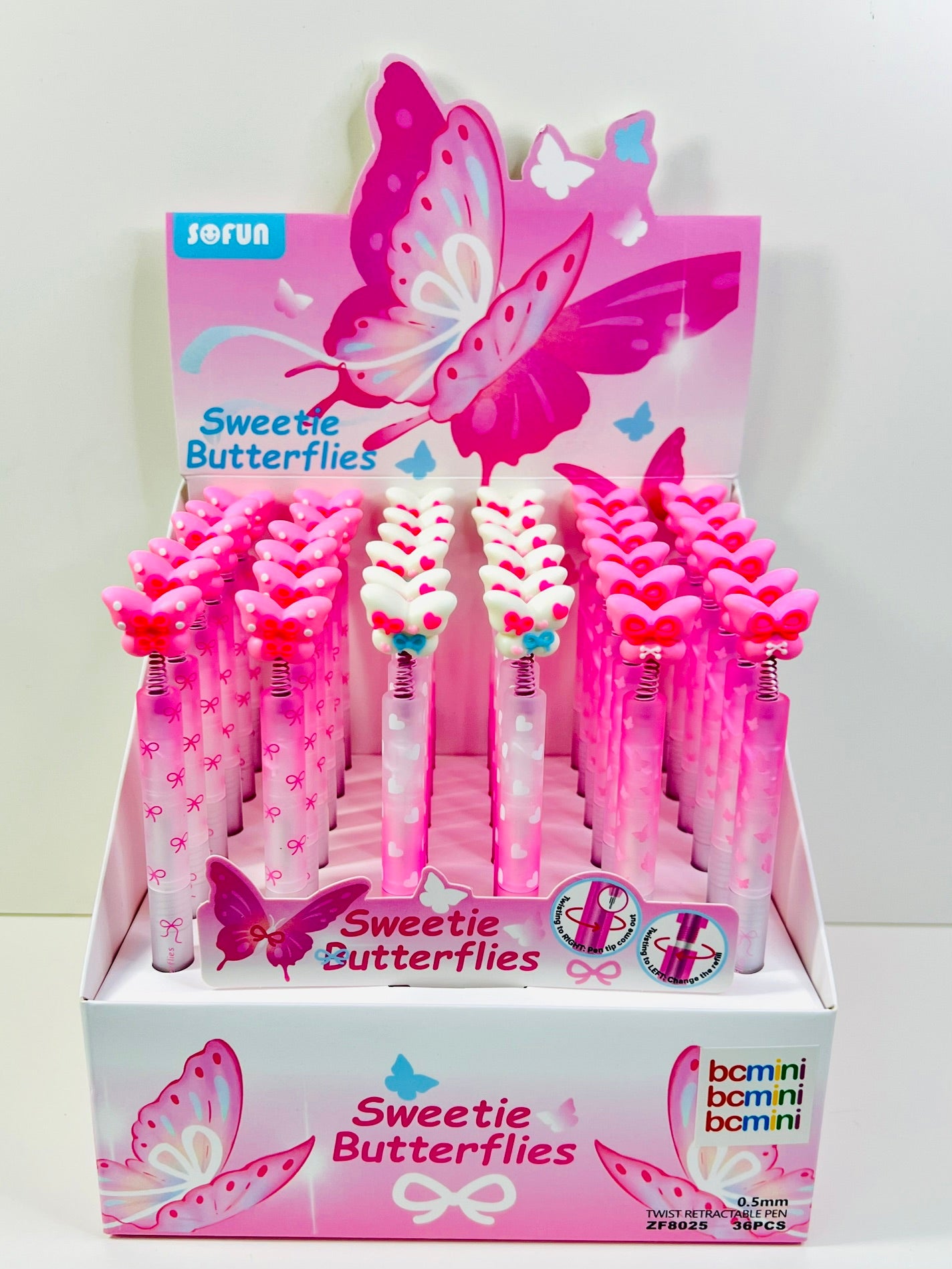 22737 Butterfly Retractable Gel Pen-48