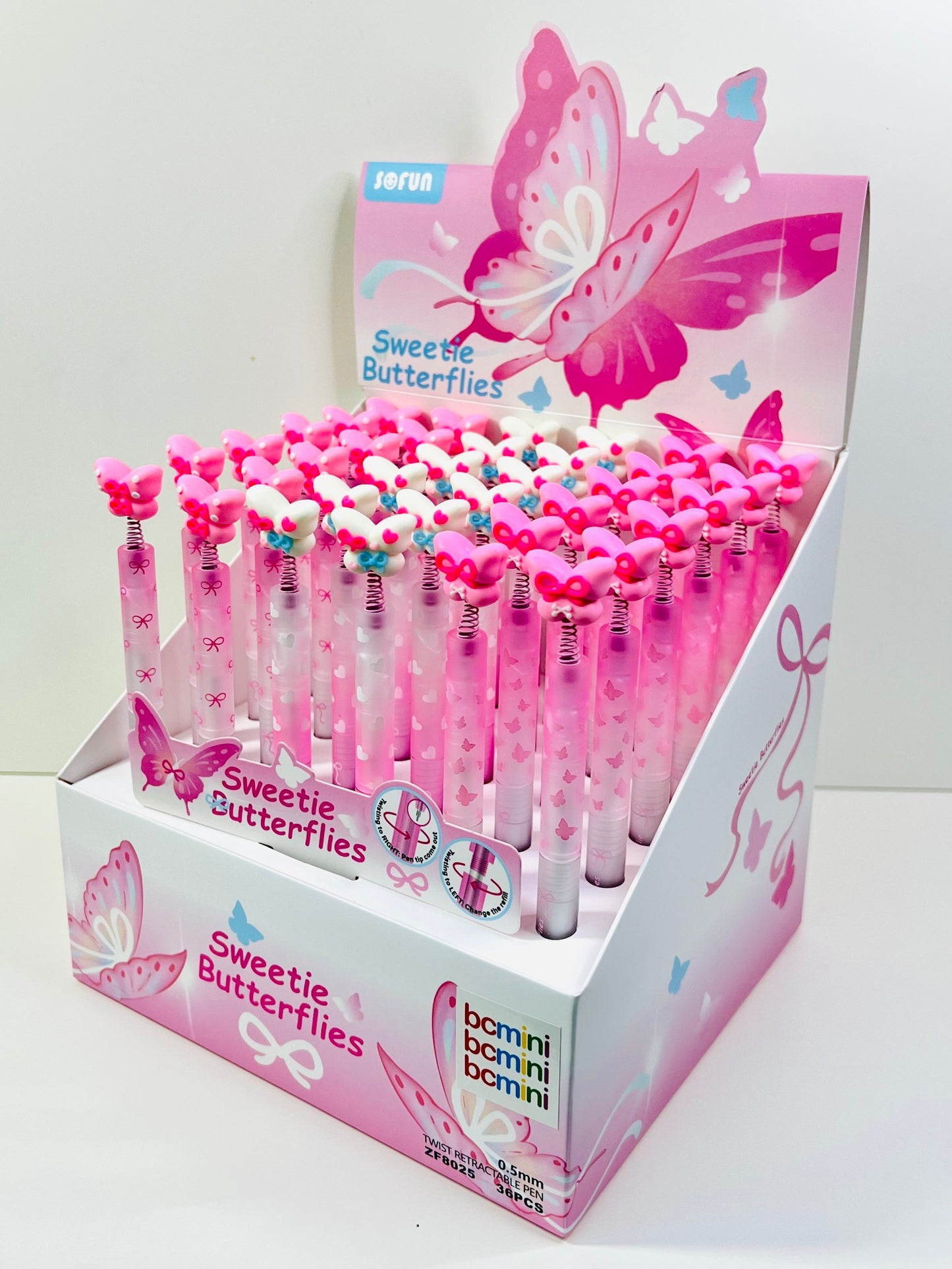 22737 Butterfly Retractable Gel Pen-48