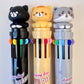 23010 CAT DIARY 10-COLOR RETRACTABLE BALL PEN-36