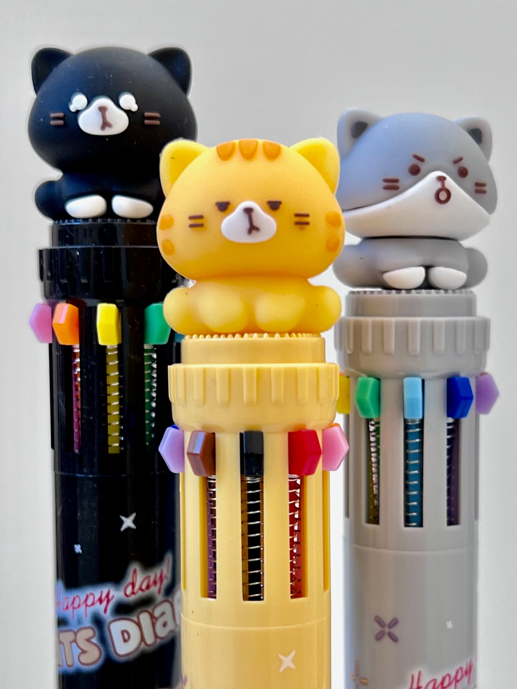 23010 CAT DIARY 10-COLOR RETRACTABLE BALL PEN-36